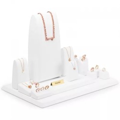FANXI factory white microfiber jewelry display set