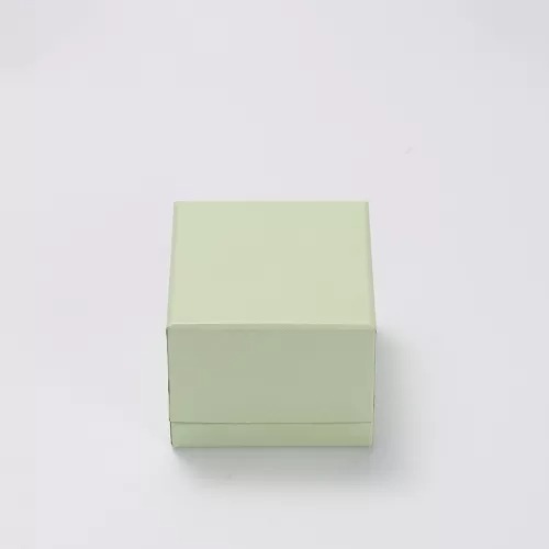 FANXI custom logo & colour green leatherette jewelry ring packaging box
