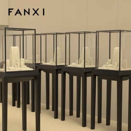 FANXI factory luxury microfiber jewelry display set