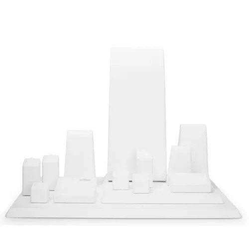 FANXI factory white microfiber jewelry display set
