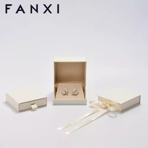 FANXI factory custom logo &amp; colour jewelry packaging box with outer packing