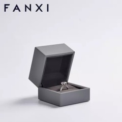 FANXI factory custom logo & colour gray jewelry packaging box
