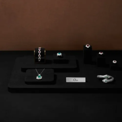 FANXI factory customize black jewelry display stand set