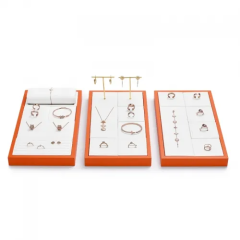 FANXI pu leather jewellery display stand tray