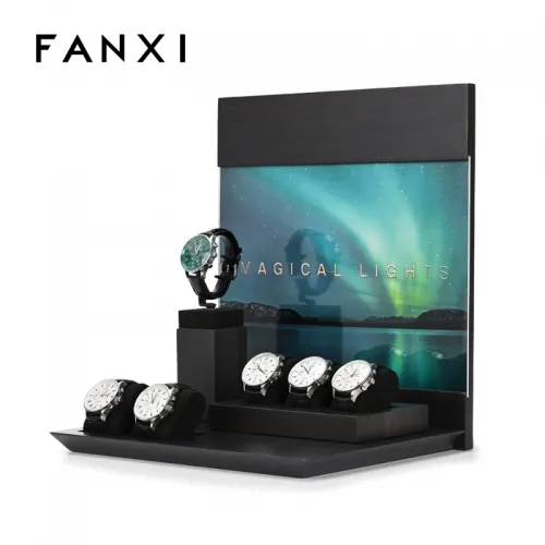 FANXI custom logo &amp; colour luxury watch display exhibitor