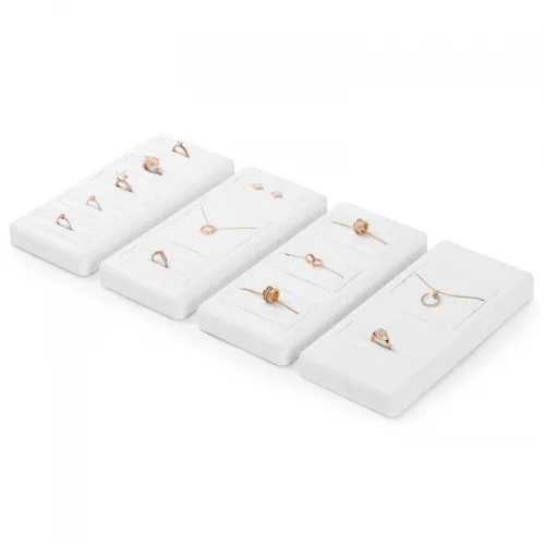 FANXI luxury white colour jewelry display set