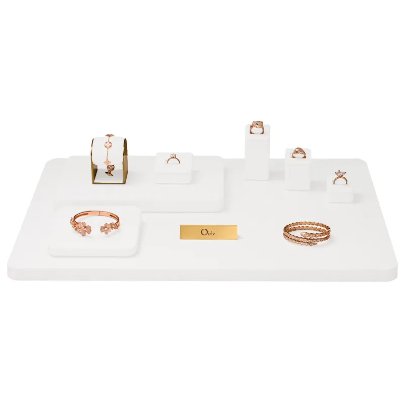 FANXI container store jewelry organizer_gold jewelry stand_retail display jewelry