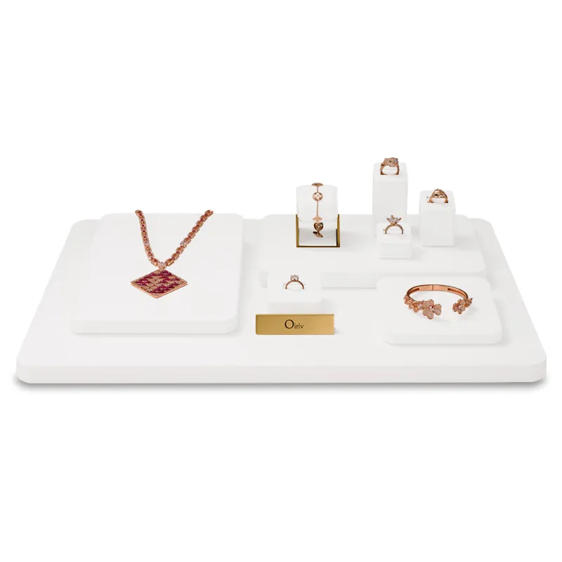 FANXI container store jewelry organizer_gold jewelry stand_retail display jewelry
