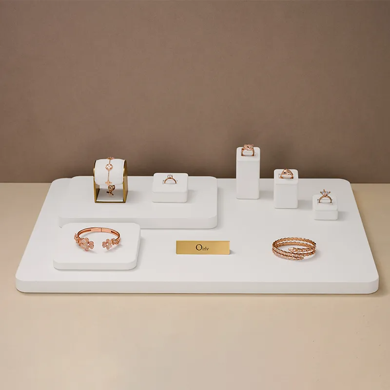 FANXI container store jewelry organizer_gold jewelry stand_retail display jewelry