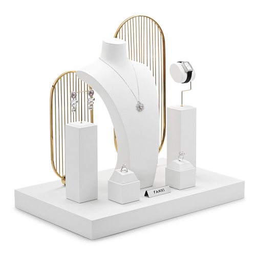 FANXI white jewelry stand_jewelry display stands_jewelry stand organizer