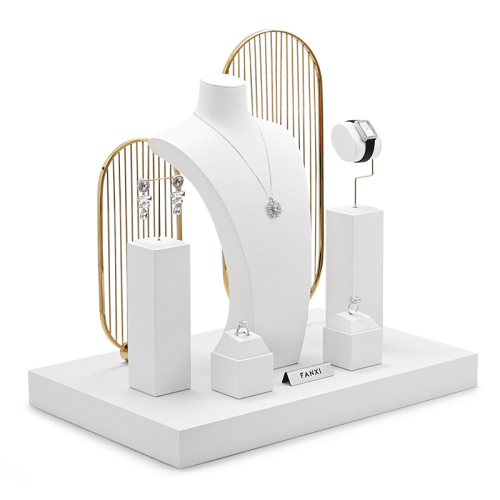 FANXI white jewelry stand_jewelry display stands_jewelry stand organizer