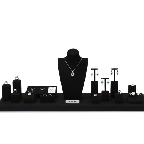 FANXI jewelry display counter_black jewelry stand_jewelry ring holder