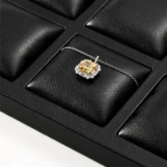 FANXI factory custom black PU leather jewelry display