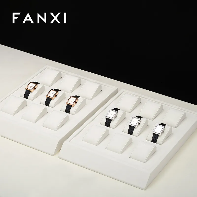 FANXI fashion beige microfiber watch display