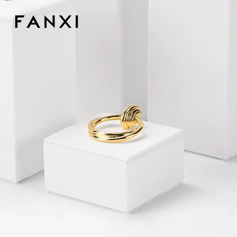 FANXI luxury white microfiber jewellery display set