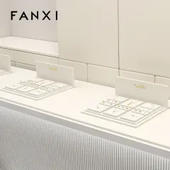 FANXI wholesale beige microfiber display for jewelry