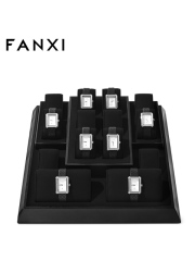 FANXI high quality luxury black microfiber jewelry display stand