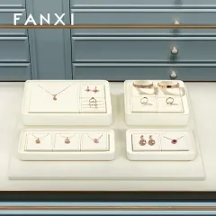 FANXI hot sale beige microfiber jewelry display props