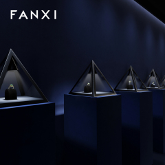 FANXI luxury Black gun jewelry display cabinet