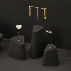 FANXI hot sale Brown Microfiber necklace stand display