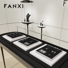 FANXI high end Black Microfiber custom jewelry display