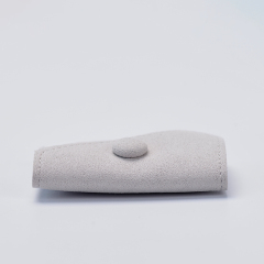 FANXI factory customize logo colour gray microfiber jewelry pouch