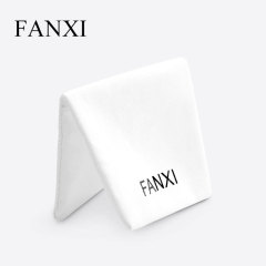 White linen jewellery pouch bag for jewelry