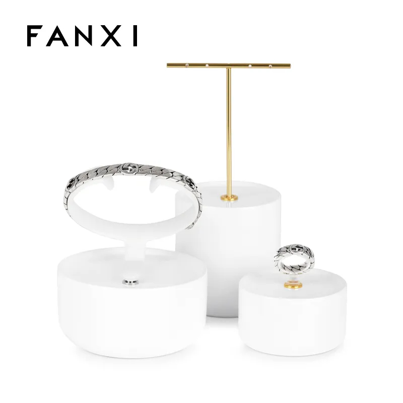 Luxury resin jewelry display stand holder for earring ring bangle