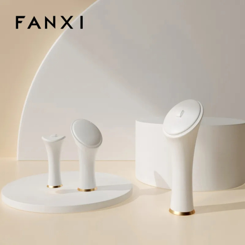 Luxury white resin jewelry display set
