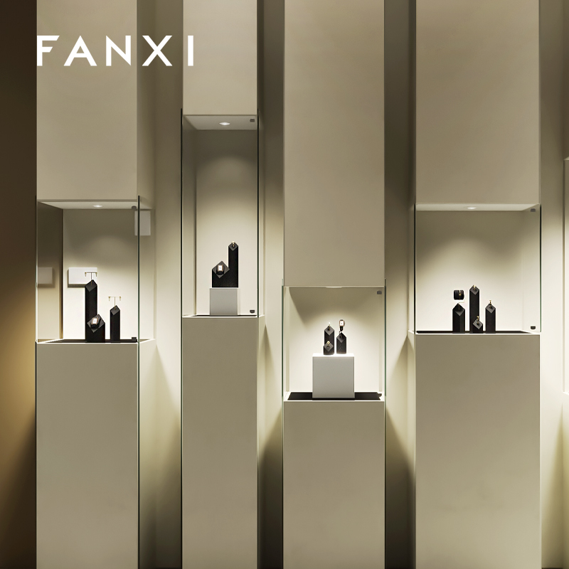 FANXI high end Black Microfiber Jewelry Display earring holder Product parameters