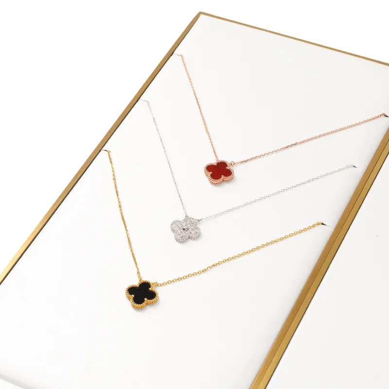 Metal leather material jewelry exhibitor set