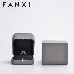 FANXI factory customize logo colour leather jewelry packing box