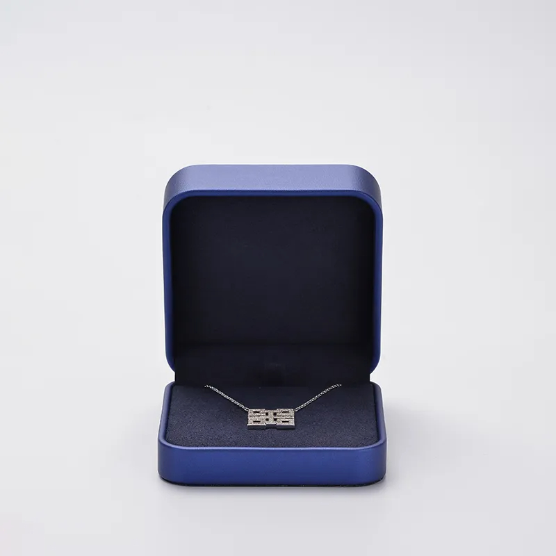FANXI factory customize logo colour leather jewelry pendant box