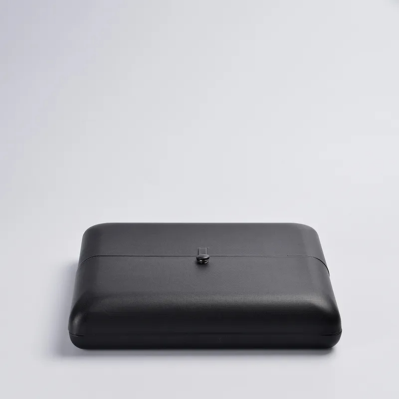 FANXI factory customize logo colour black leather jewellery packing boxc
