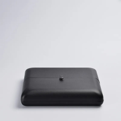 FANXI factory customize logo colour black leather jewellery packing boxc