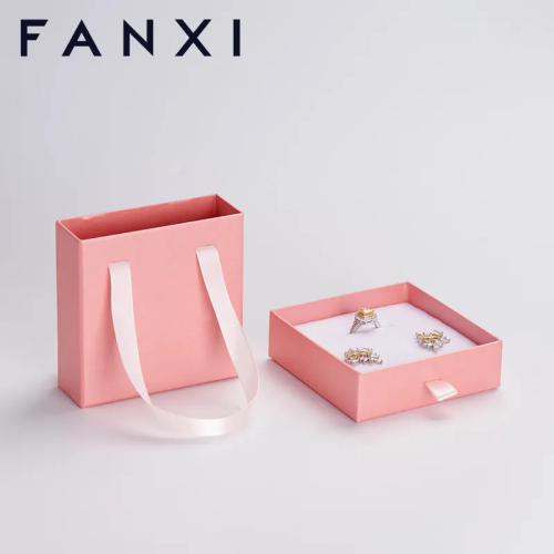 FANXI custom logo &amp; colour cardboard paper jewelry box