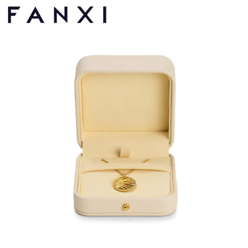 FANXI custom logo &amp; colour jewelry packaging pendant box