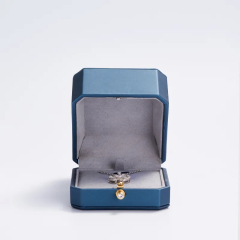 FANXI custom logo & colour PU leather jewelry box with microfiber inside