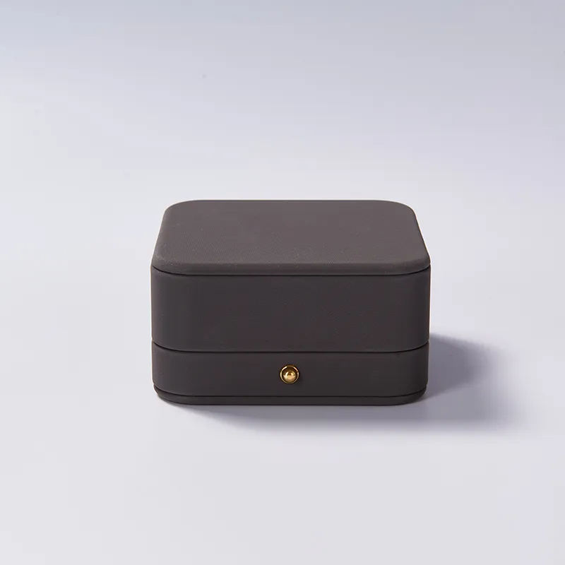 FANXI custom logo & colour PU leather jewelry box with microfiber inside