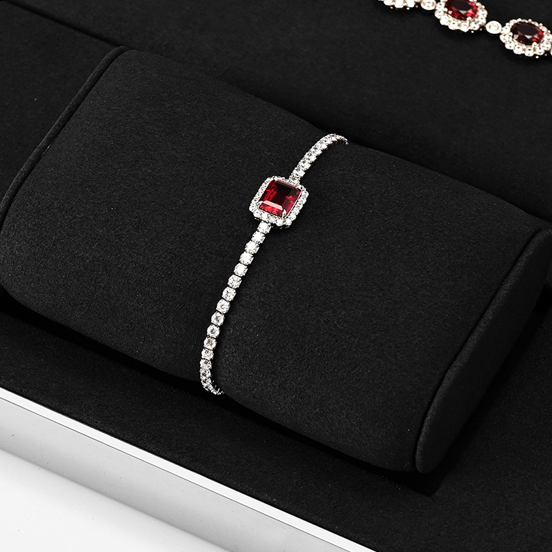 FANXI with logo Black Microfiber metal Jewelry display set series