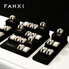 FANXI high end Black Microfiber luxury watch box