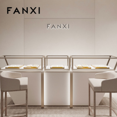 FANXI high quality Brown Metal luxurious jewelry display