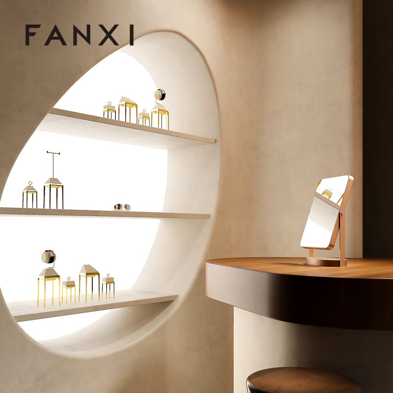 FANXI factory Rose gold stainless steel high-definition Jewelry Accessory Mirror