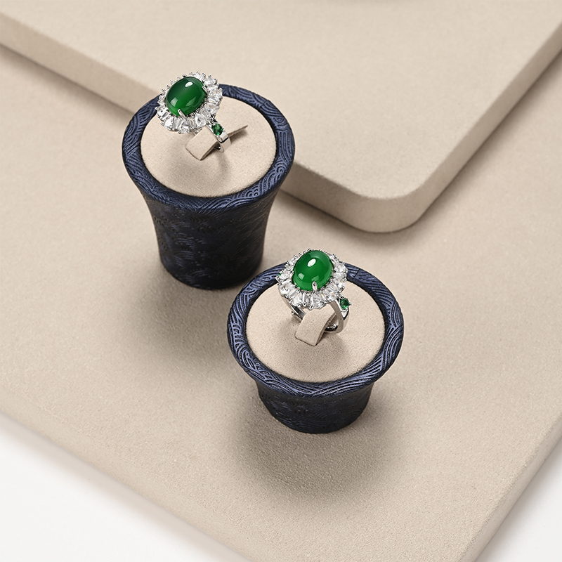 FANXI wholesale Blue leather Microfiber Jewelry display set