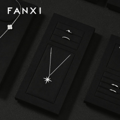 FANXI custom Black Microfiber Jewelry display set series