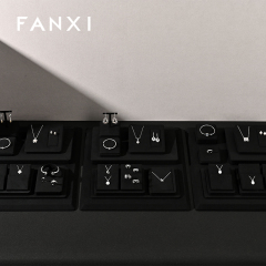 FANXI new arrival black Microfiber luxury jewellery display