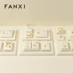 FANXI wholesale Beige Microfiber jewelry presentation