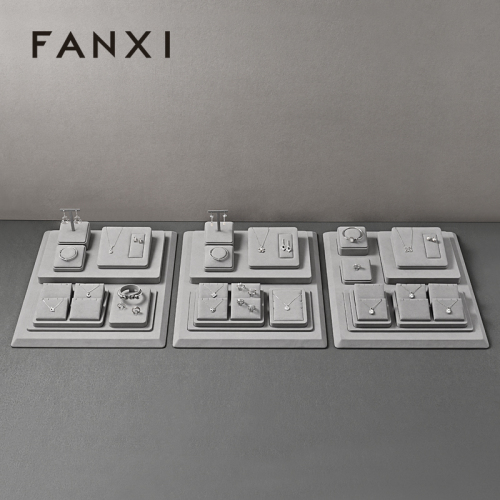 FANXI hot sale Gray Microfiber display for jewelry
