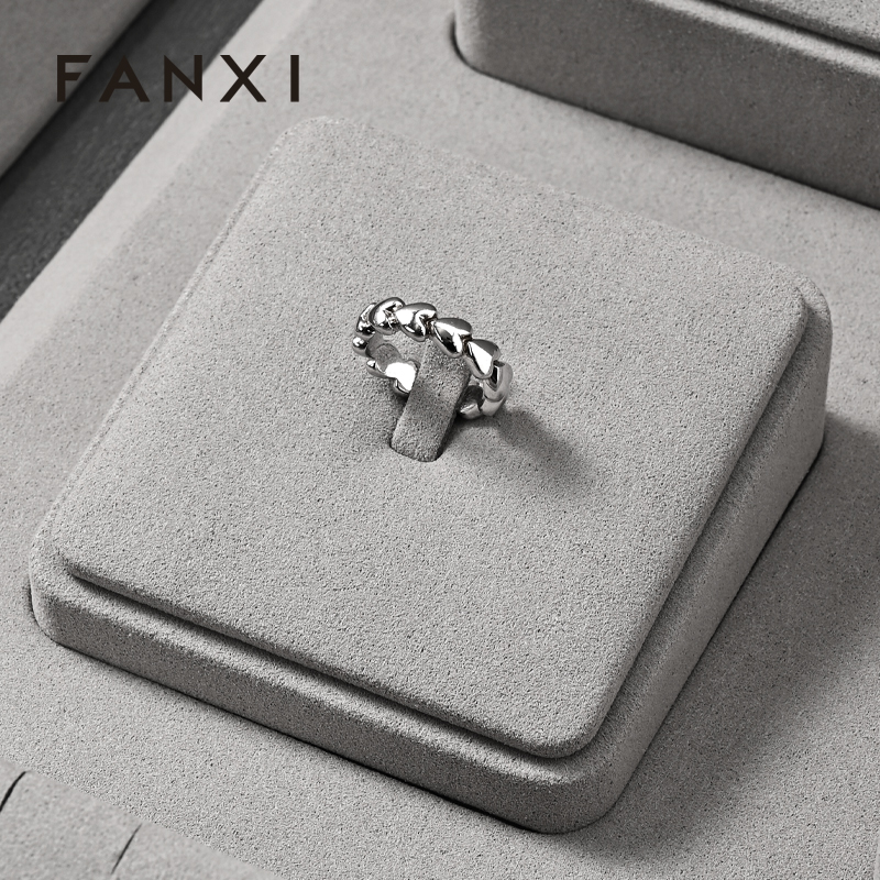 FANXI hot sale Gray Microfiber display for jewelry