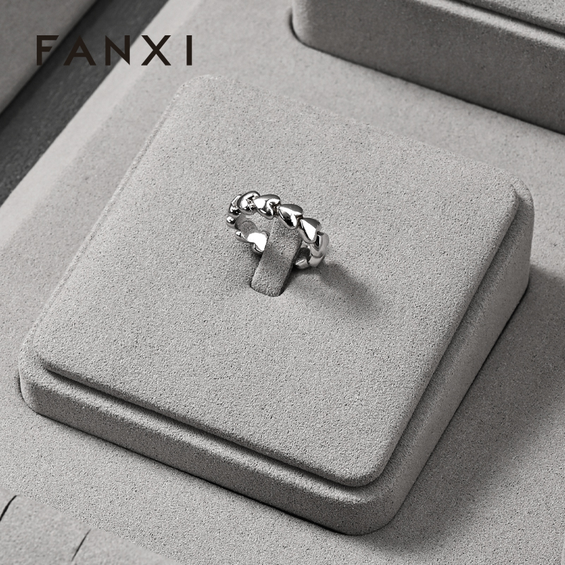 FANXI hot sale Gray Microfiber display for jewelry